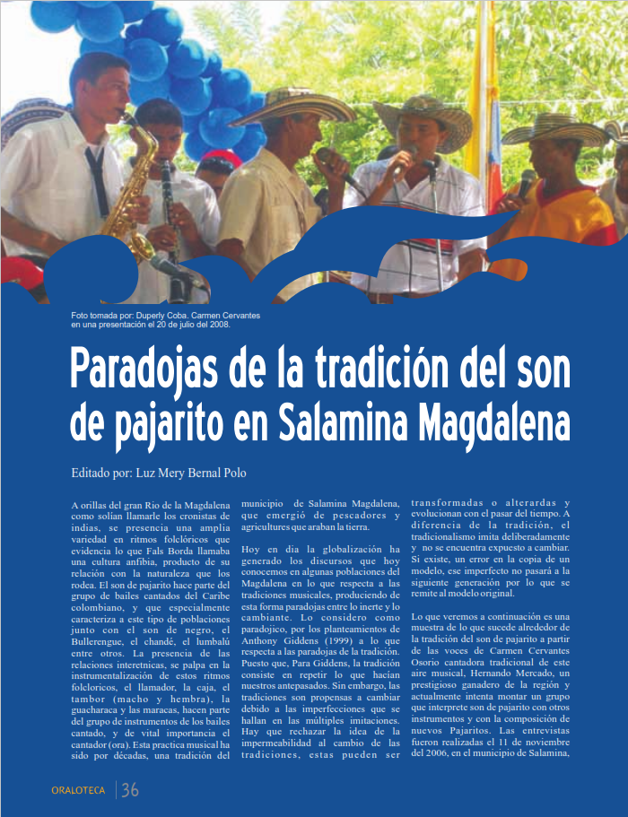 Paradojas de la tradición del Son de Pajarito